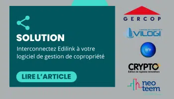 interconnecter logiciel syndic à Edilink