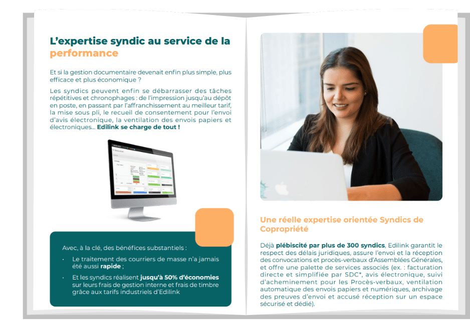 communique de presse edilink gestion courrier administratif syndic