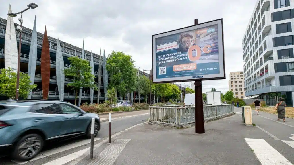 Campagne d'affichage à Nantes Edilink x SyndicZen