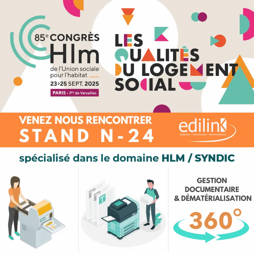 Gestion du courrier des bailleurs sociaux : Edilink au Congrès HLM 2025